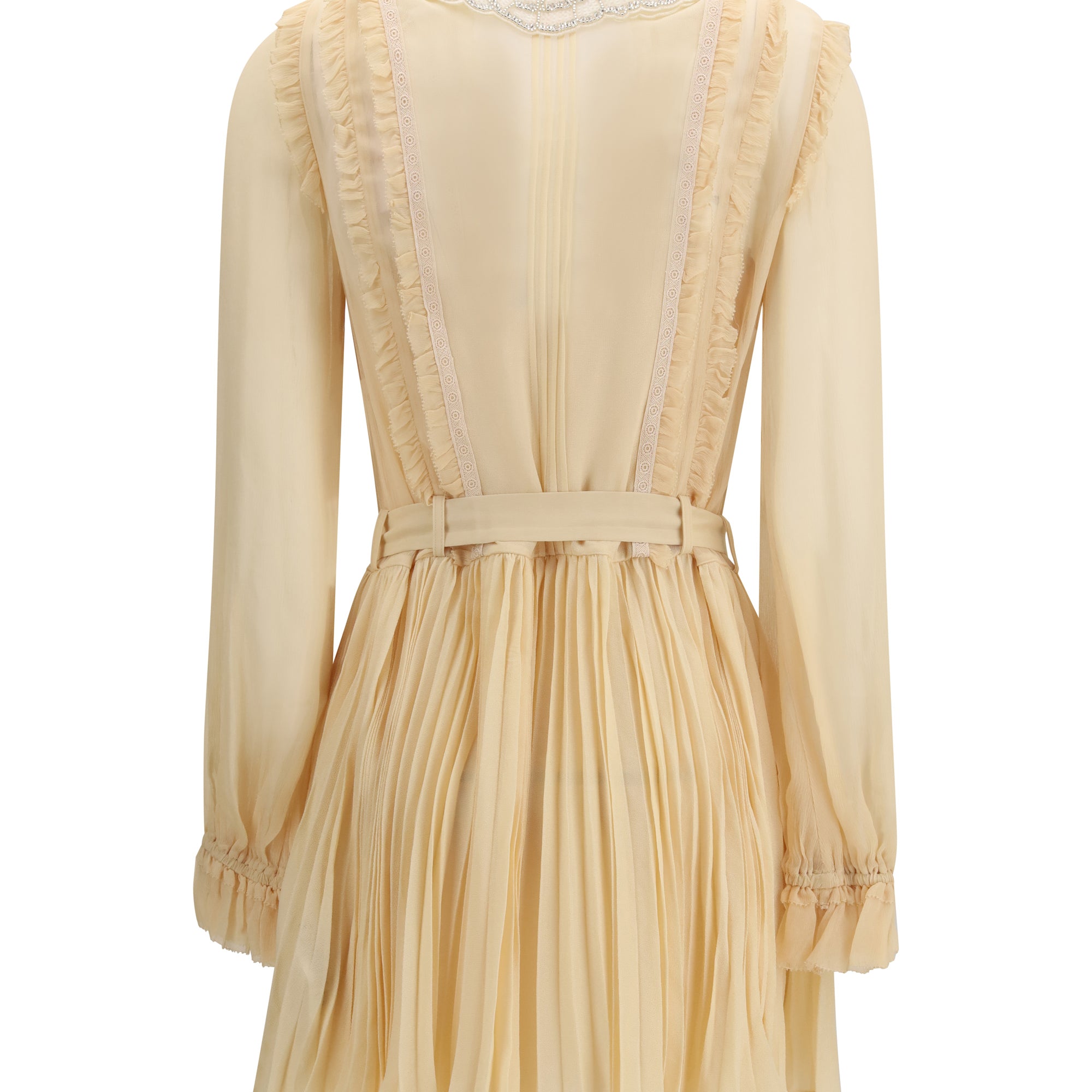 Pleated georgette mini Dress