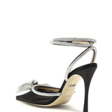 Double bow satin Pumps