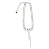 Crystal double bow Choker