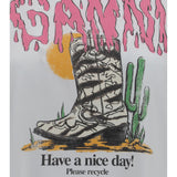 Western T-shirt with cowboy boots
