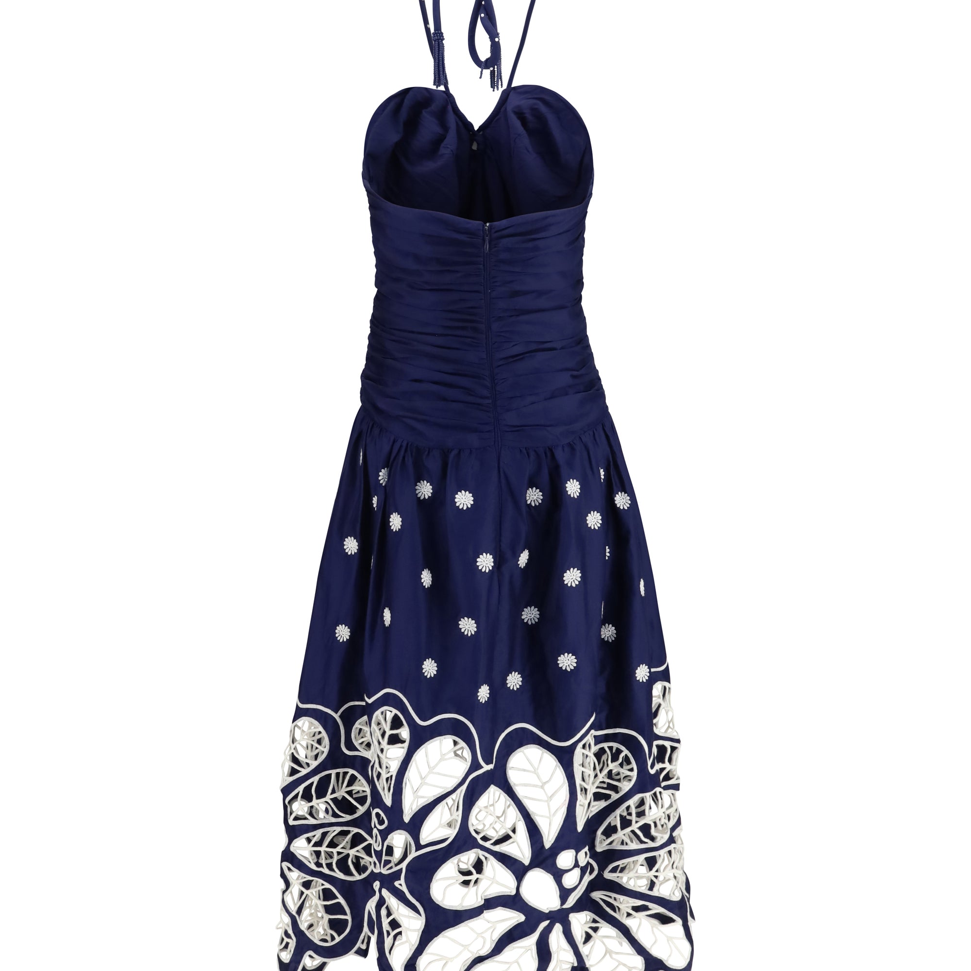 Richelieu embroidered midi Dress