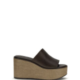 Leather wedge Sandals