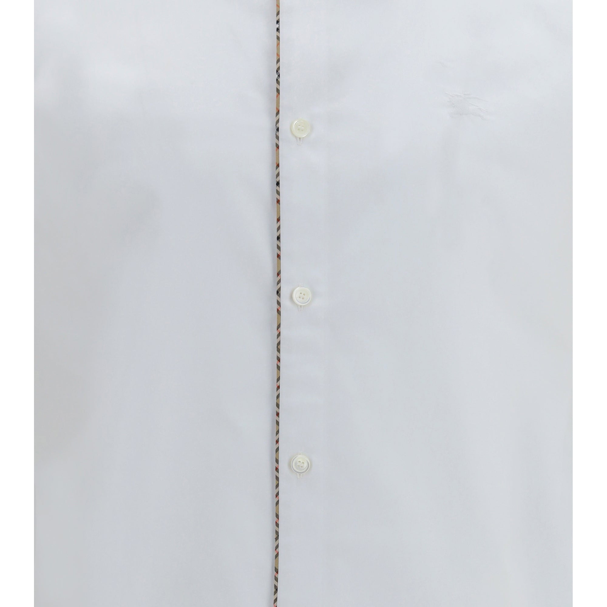 Cotton Shirt with Check trims
