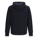 Hoodie with striped cuffs