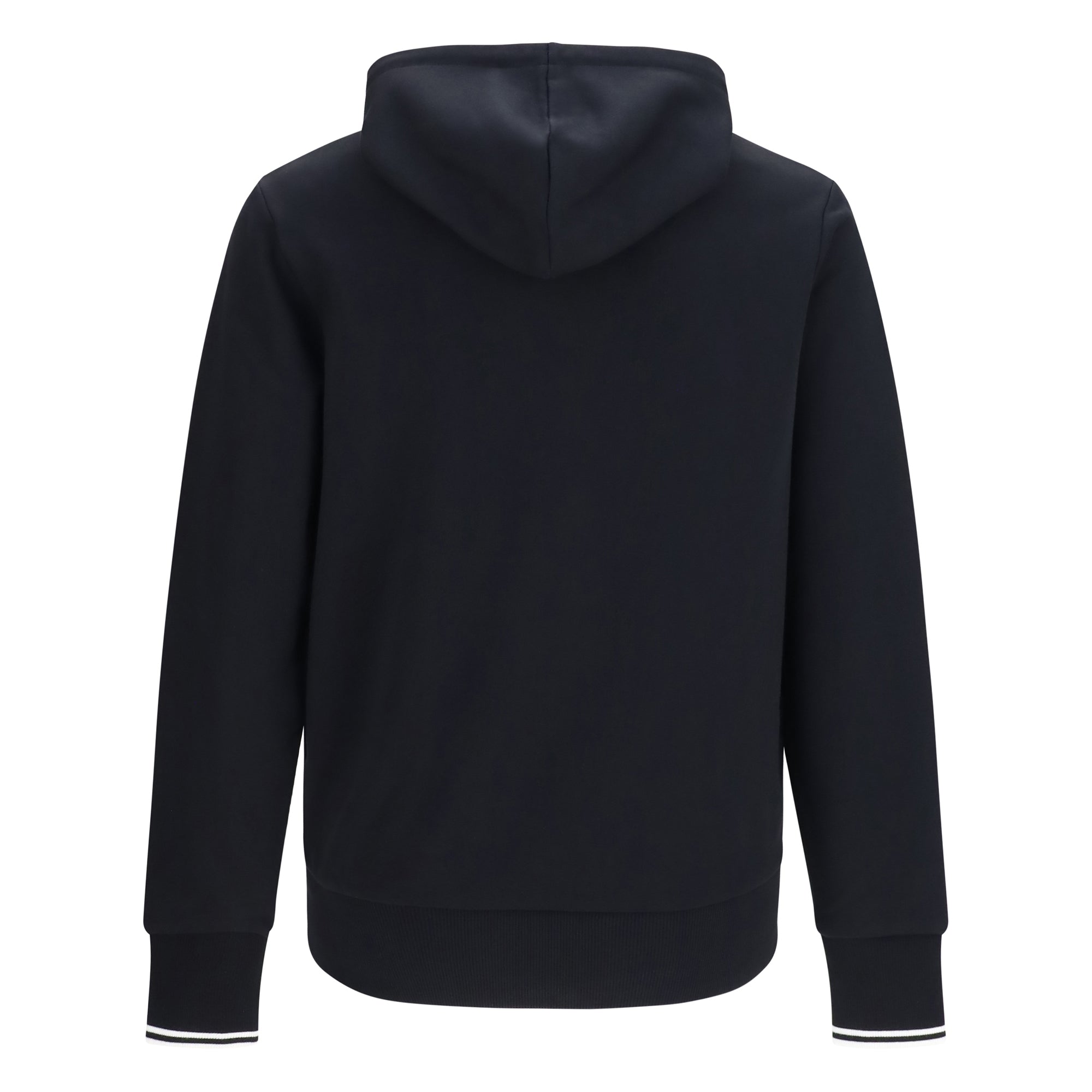 Hoodie with striped cuffs