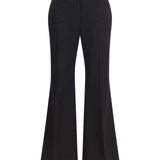 Kick Flare Raw-Edge Pants