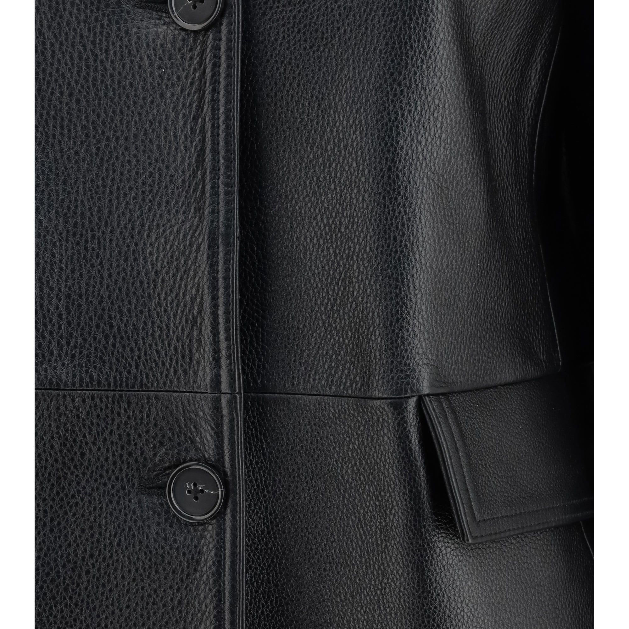 Grained leather Jacket
