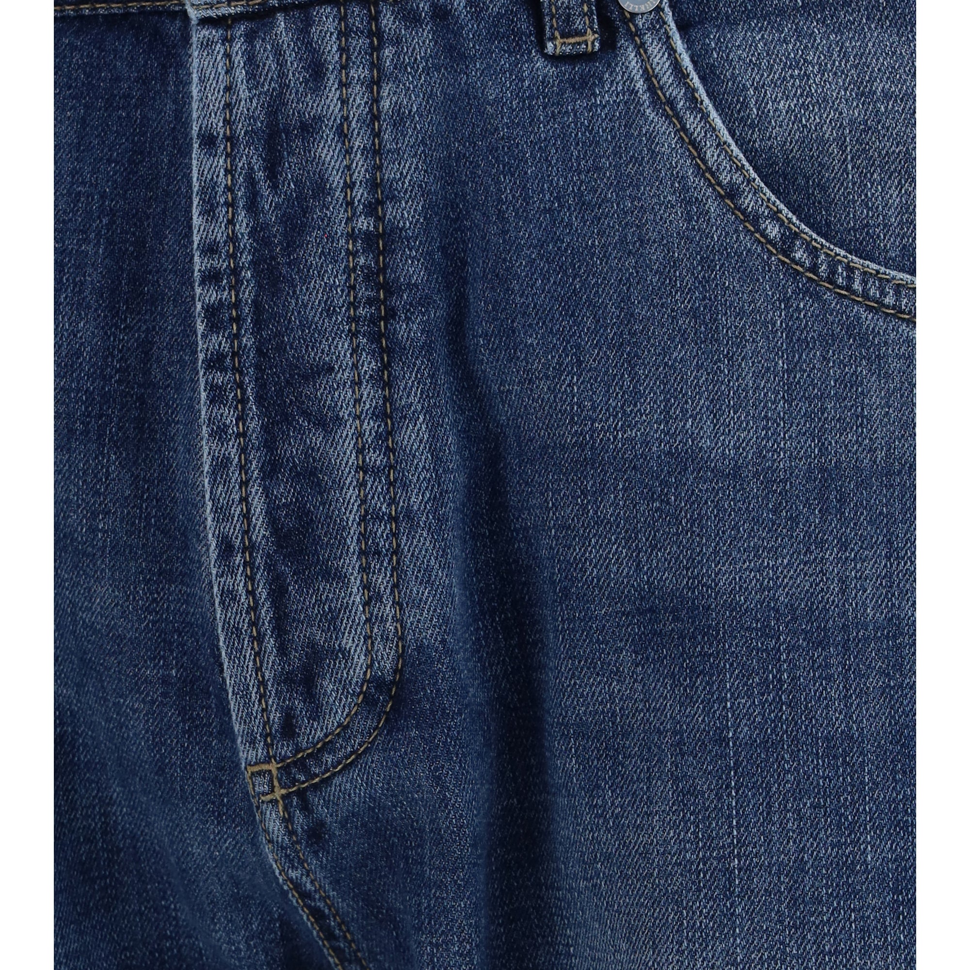 Straight five-pocket Jeans in cotton