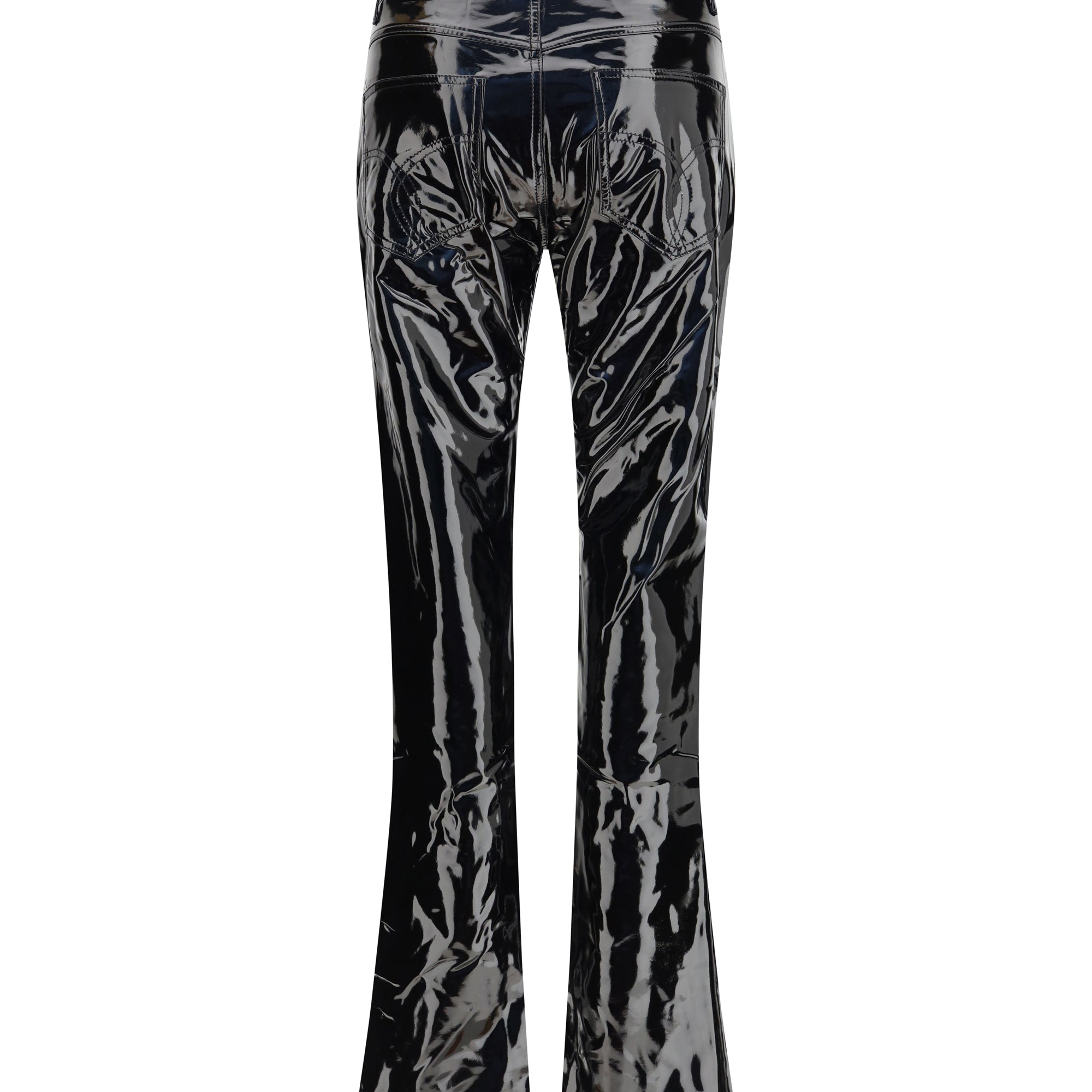 Straight Fit Vinyl Pants