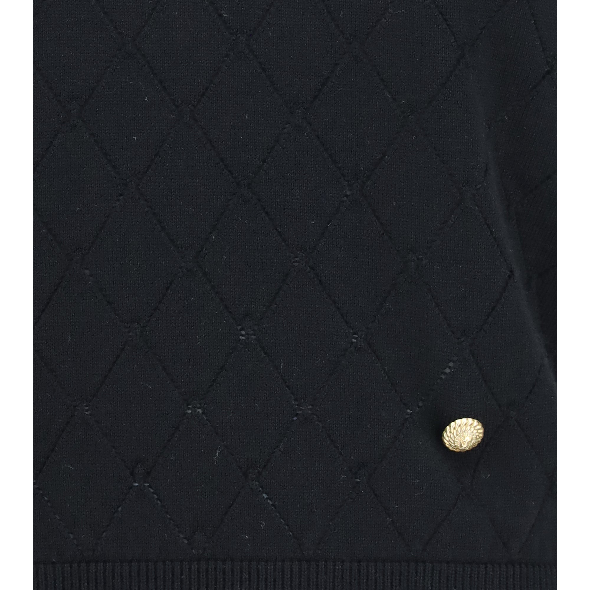 Sleeveless wool crewneck Top