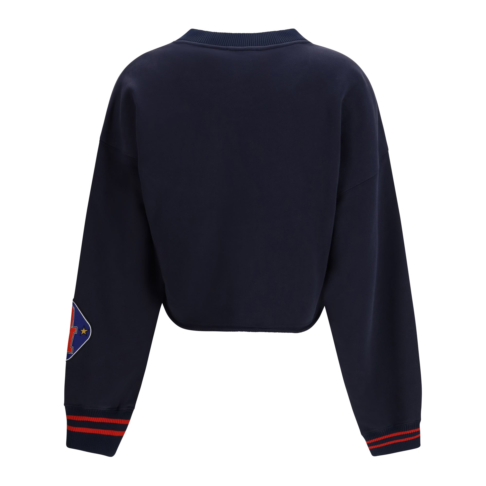 Royal Patch Cropped Sweatshirt