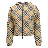 Reversible cropped check Jacket