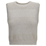 Knit and sequin Vest