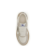 Terrace leather and Check Sneakers