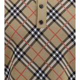 Check cotton blend Polo Shirt