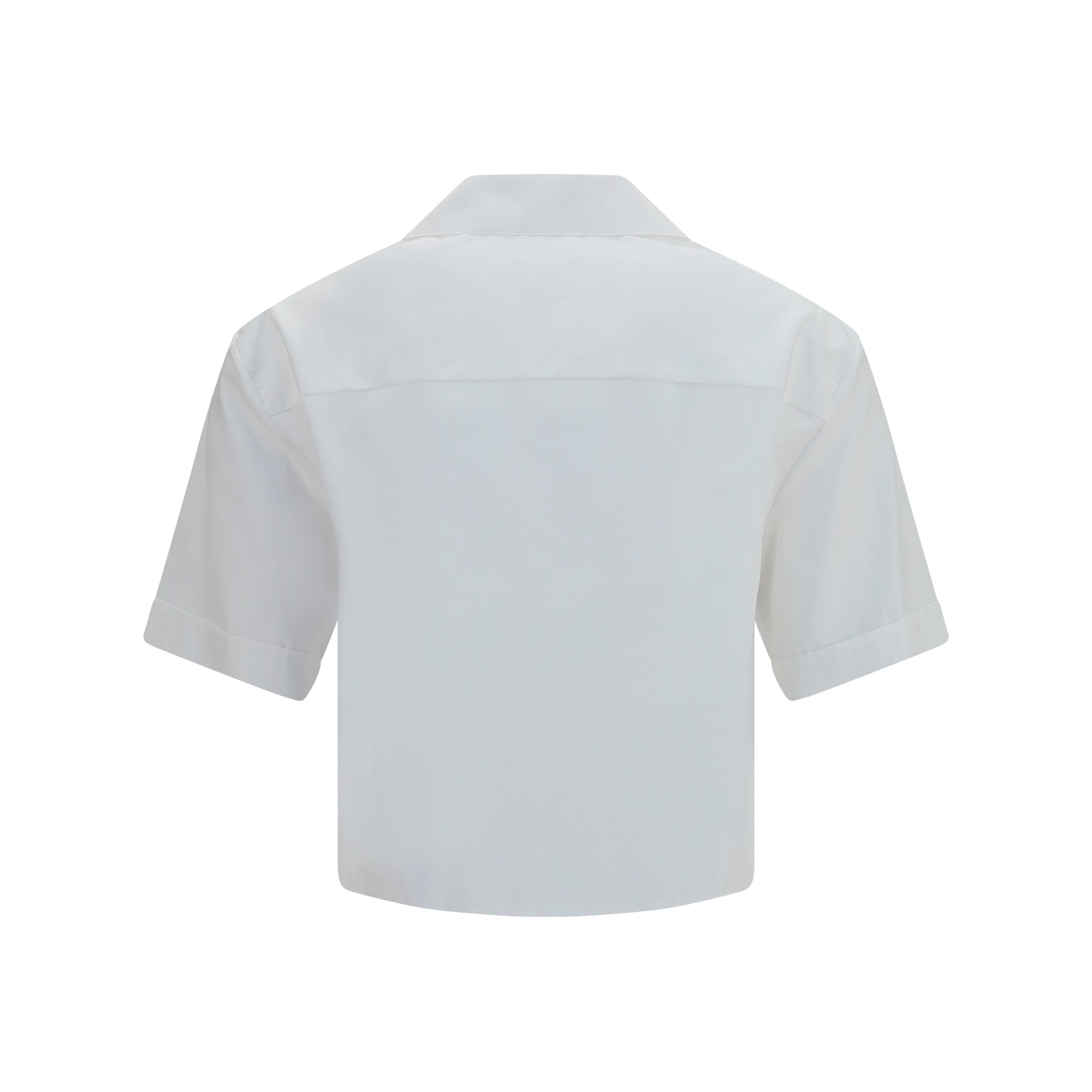 Cropped cotton poplin Shirt