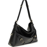 Large Voyou Shoulder Bag in shiny leather
