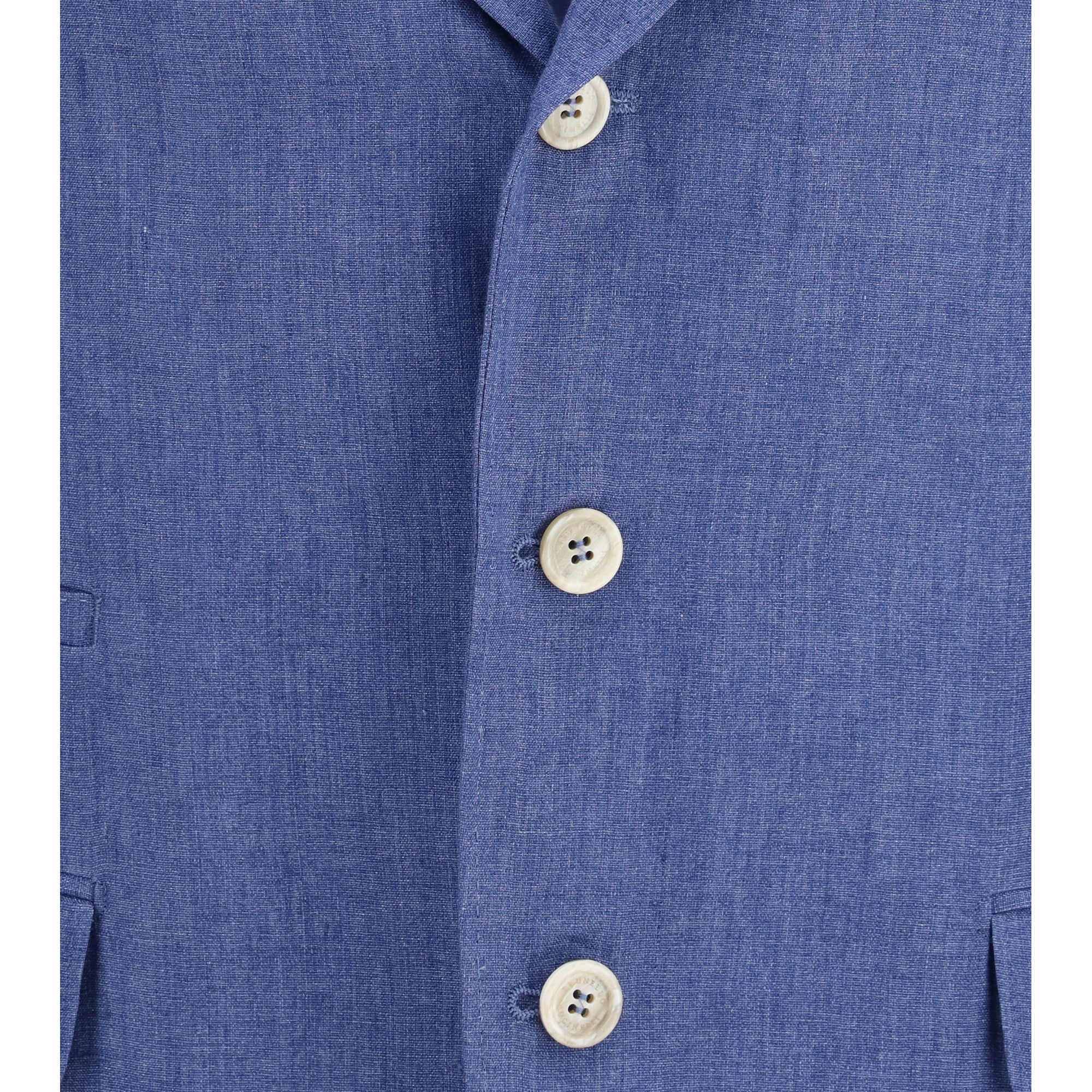 Deconstructed single-breasted Jacket in mélange linen