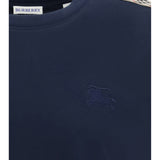 Short-sleeved T-shirt with a single Burberry Check stripe on both shoulders
