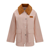 Twill Jacket with suede details