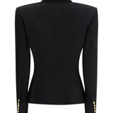 6 Buttons Fitted Grain De Poudre Jacket