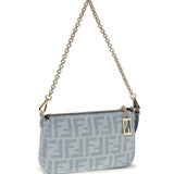 Denim Baguette Clutch