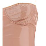 Latex Balconette Maillot Swimsuit