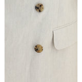 Barry Blazer in a cotton and linen herringbone blend