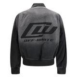 Washed denim Bomber Jacket
