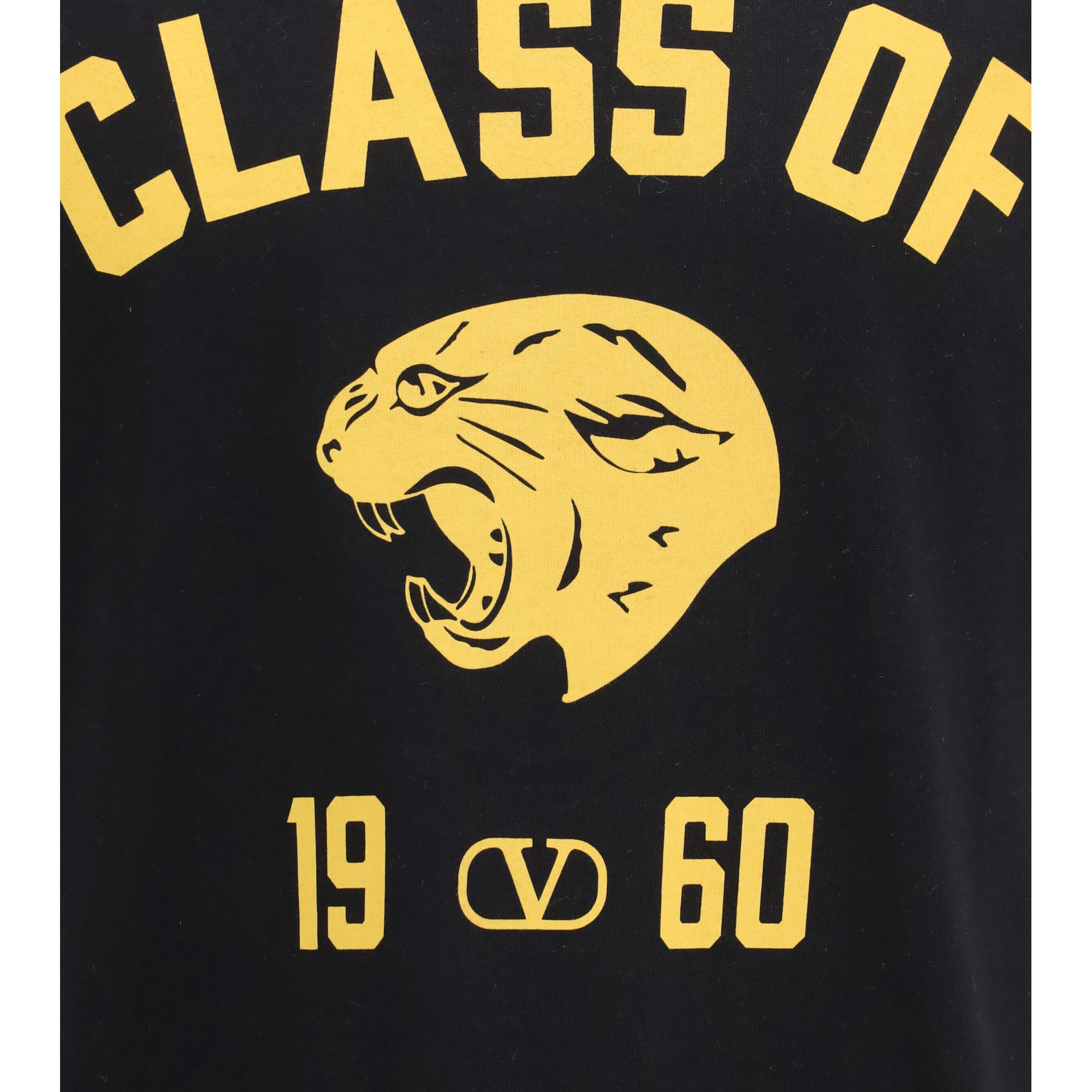 Panther print cotton T-shirt