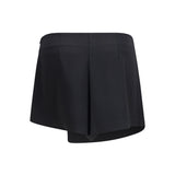 Satin mini Skirt-Shorts with logo trim