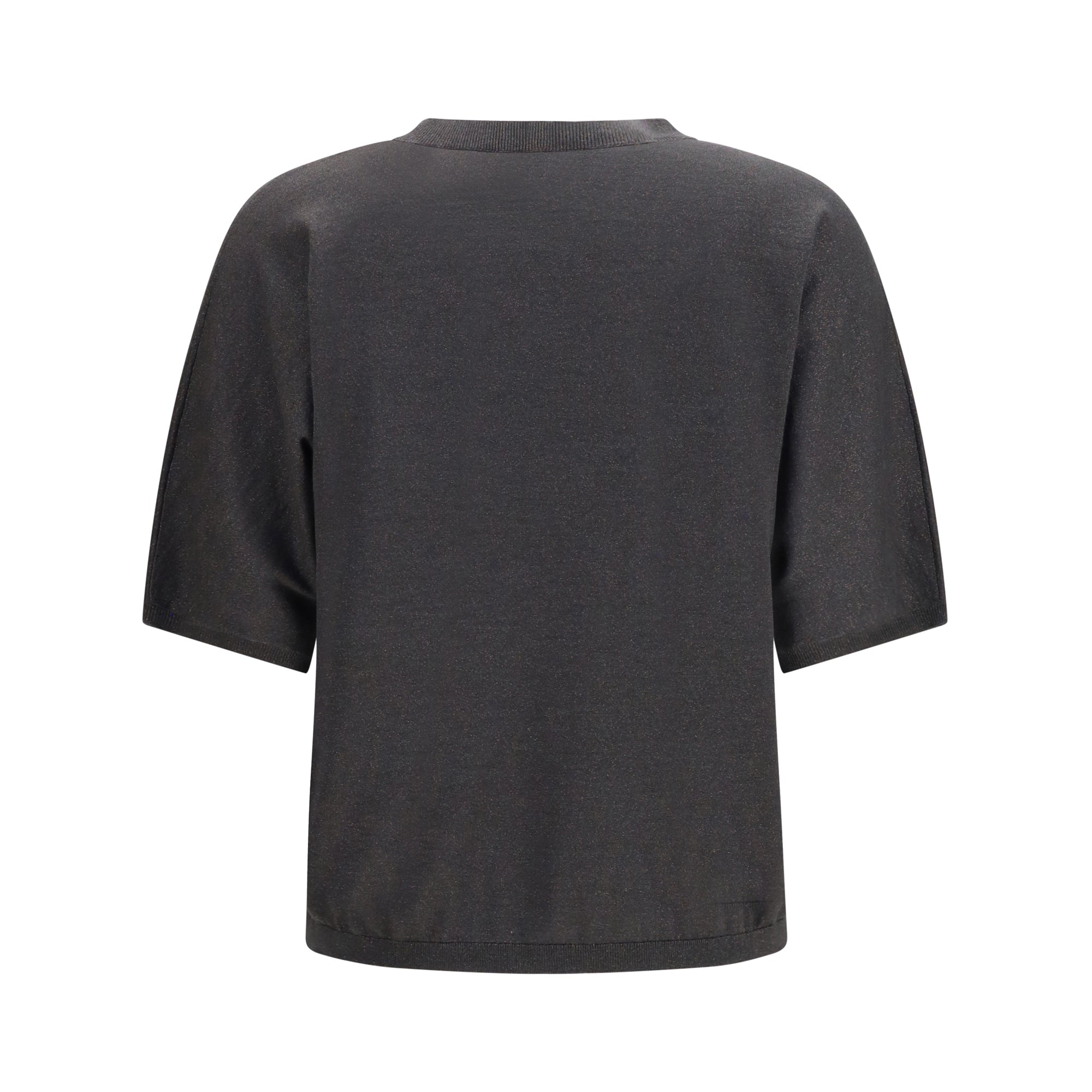 Short-sleeve cashmere and silk Sweater