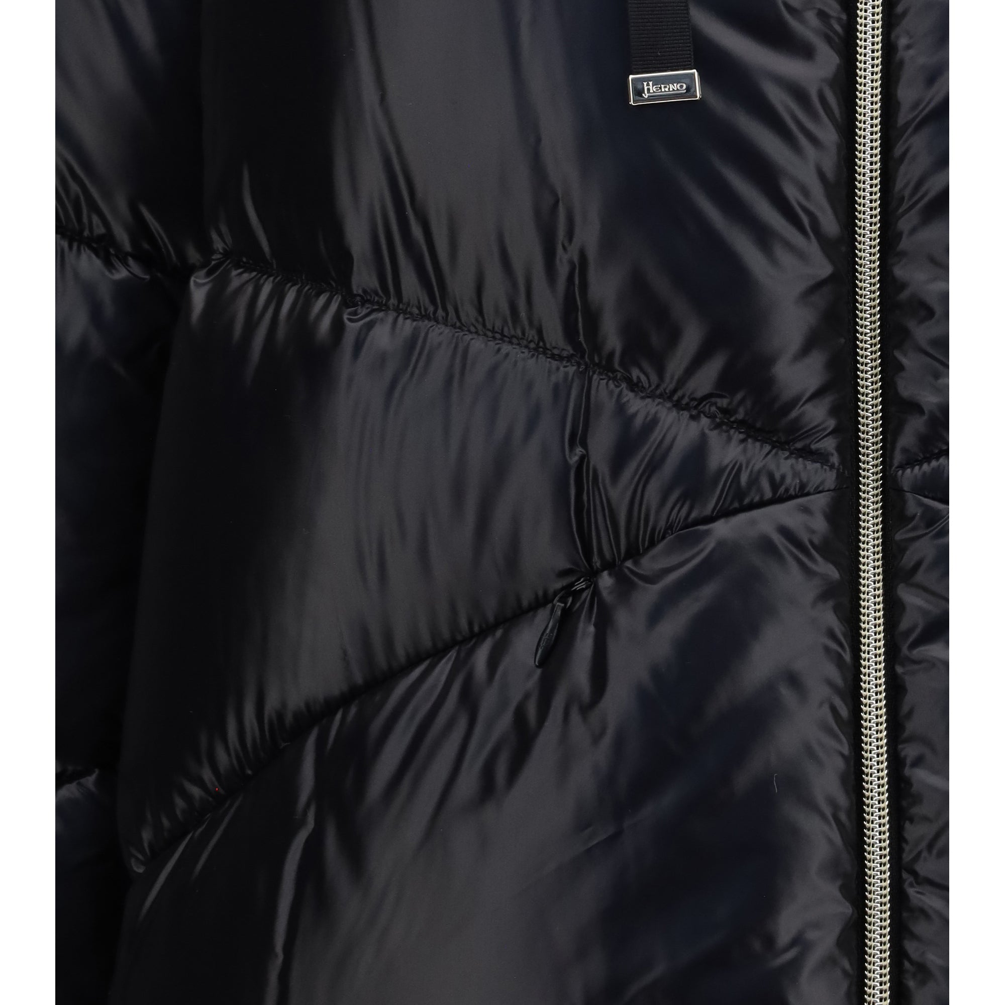 Quilted drawstring down Jacket