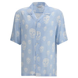 Skull-printed Hawaiian Shirt