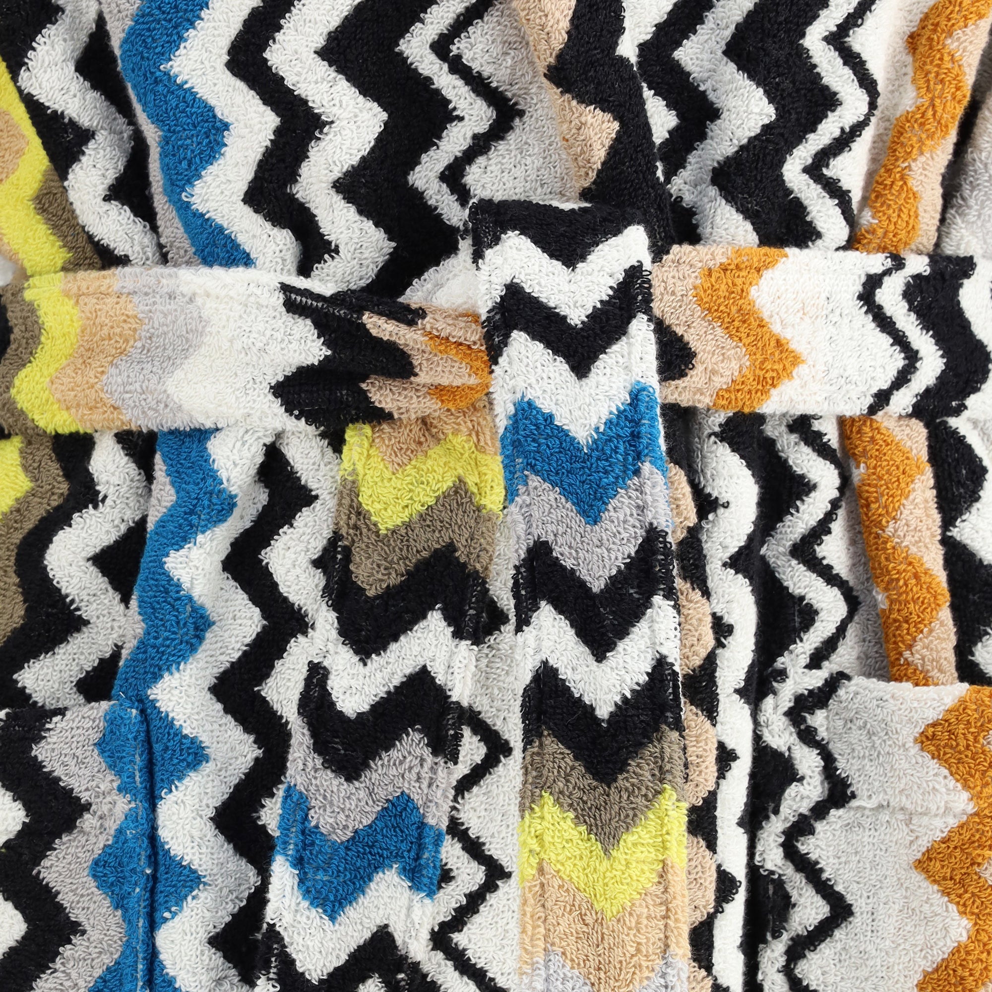 Zigzag printed Bathrobe