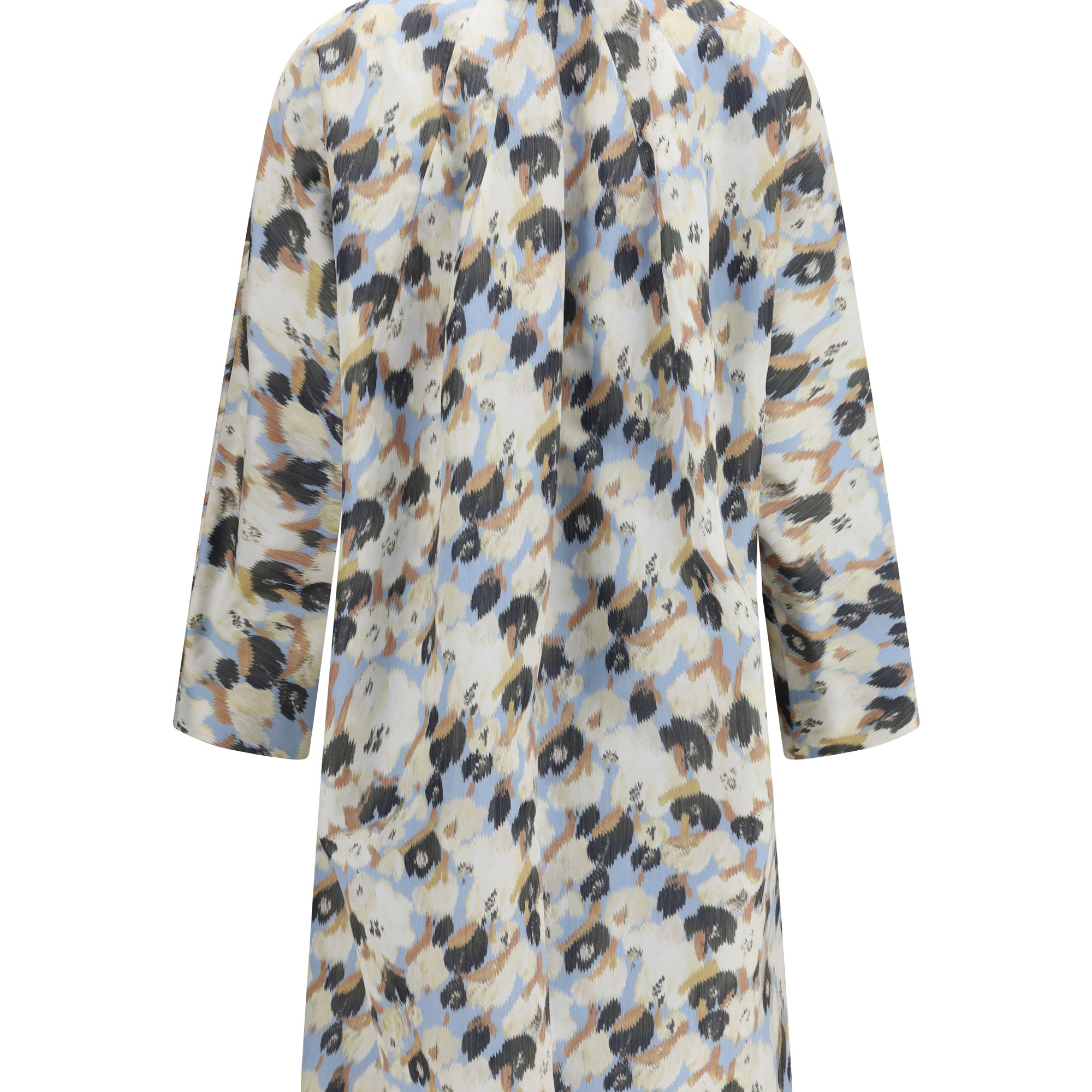 Printed button parka Coat