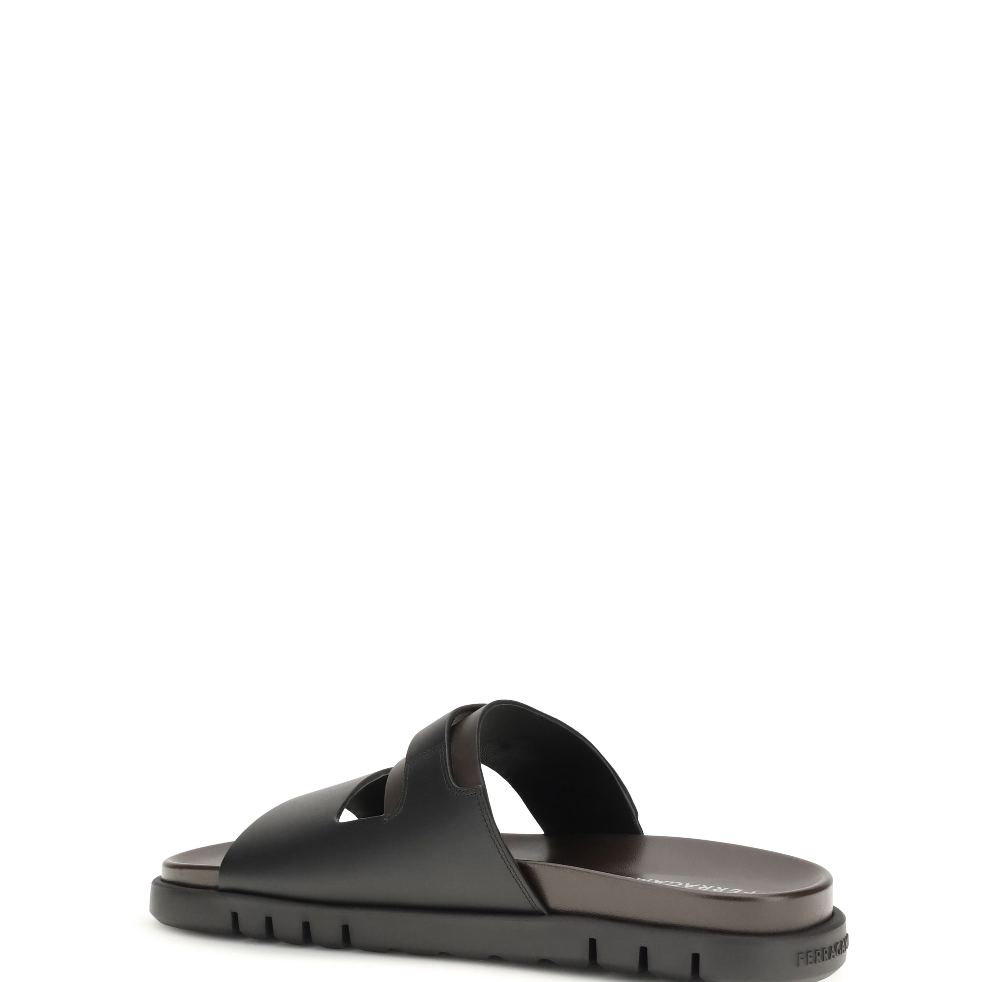 Double-strap leather Sandals