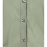 Cardigan crewneck in viscose with embroidered logo