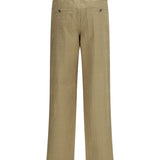Textured check cotton Pants