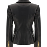 Leather Blazer Jacket