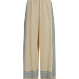 Printed silk Pants
