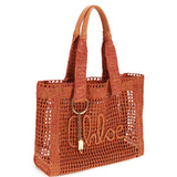 East-West Summer Banana raffia Tote Bag