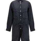 Short cotton blend Jumpsuit