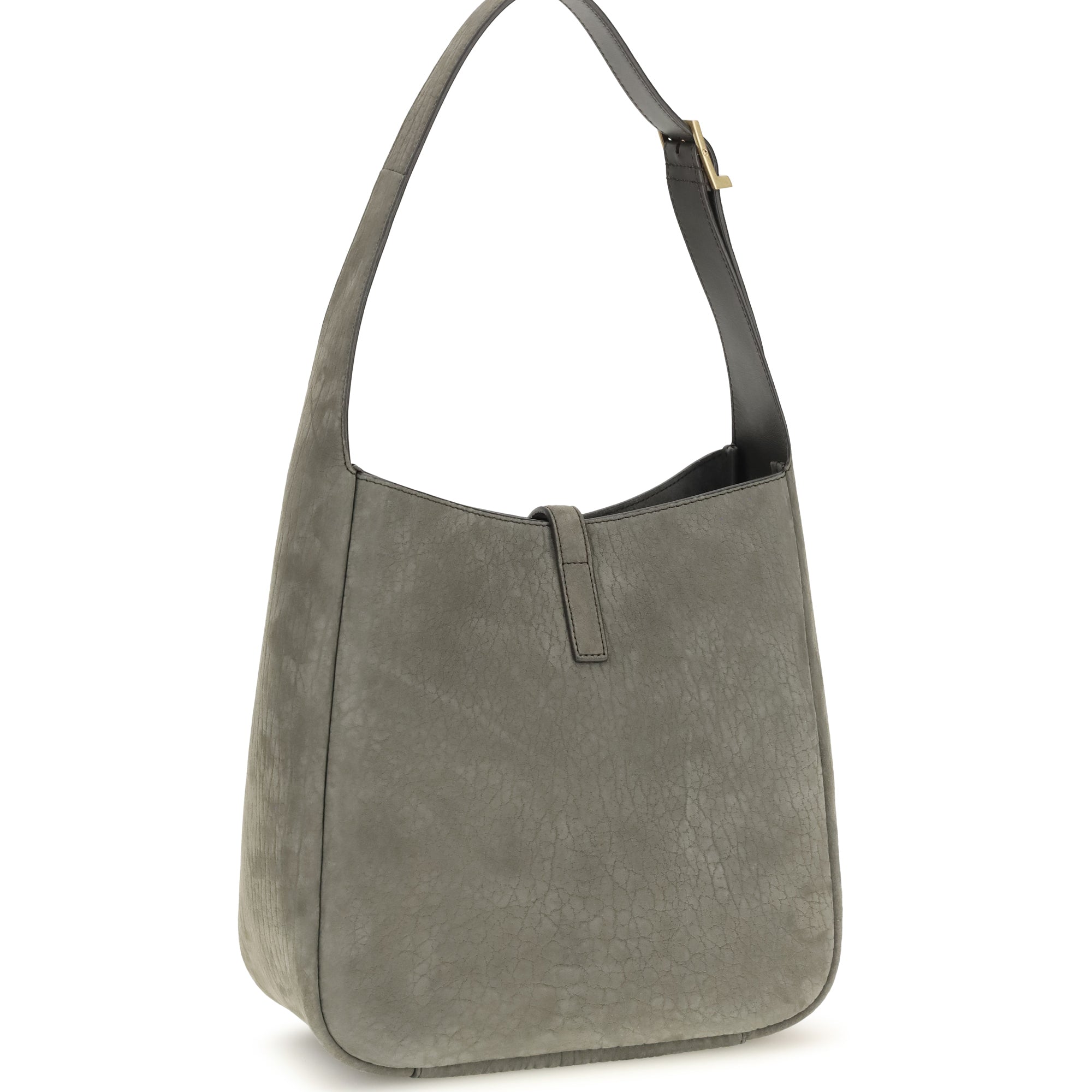 5 À 7 Supple Shoulder Bag in grained nubuck