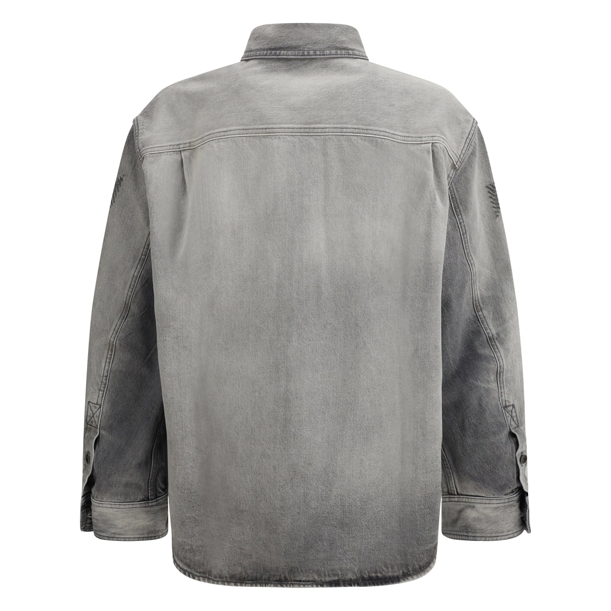 Diag Military Overshirt in denim