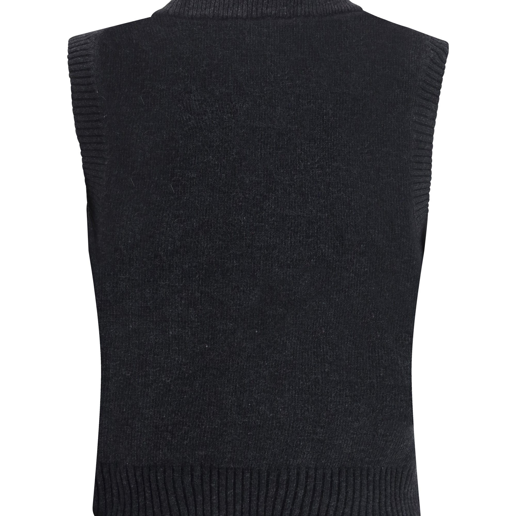 Wool Vest with graphic cherries