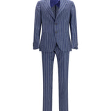 Single-breasted pinstripe Suit with patch pocket
