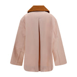Twill Jacket with suede details