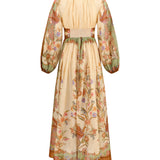 Indra elasticated waist maxi Dress