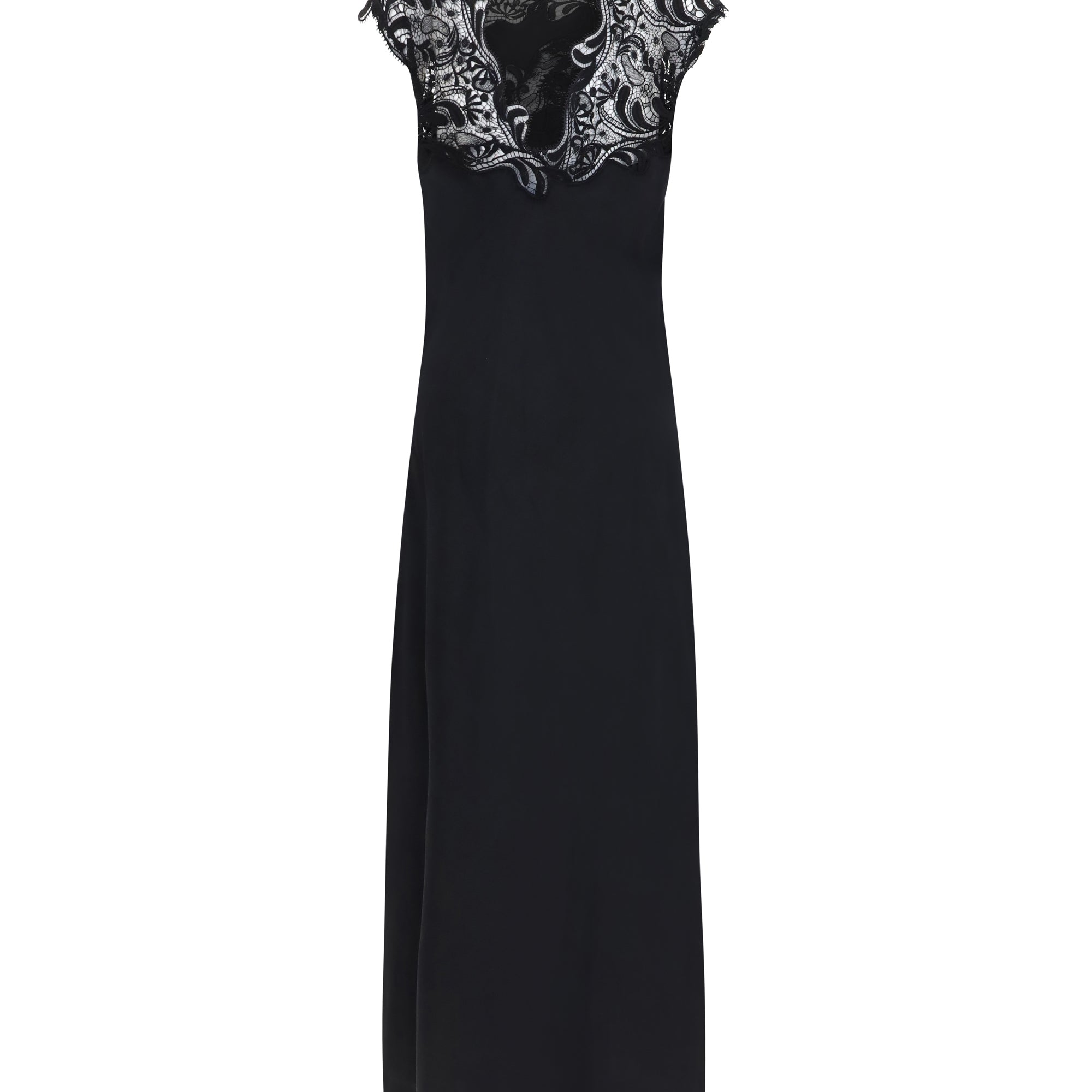 Silk Dress with lace